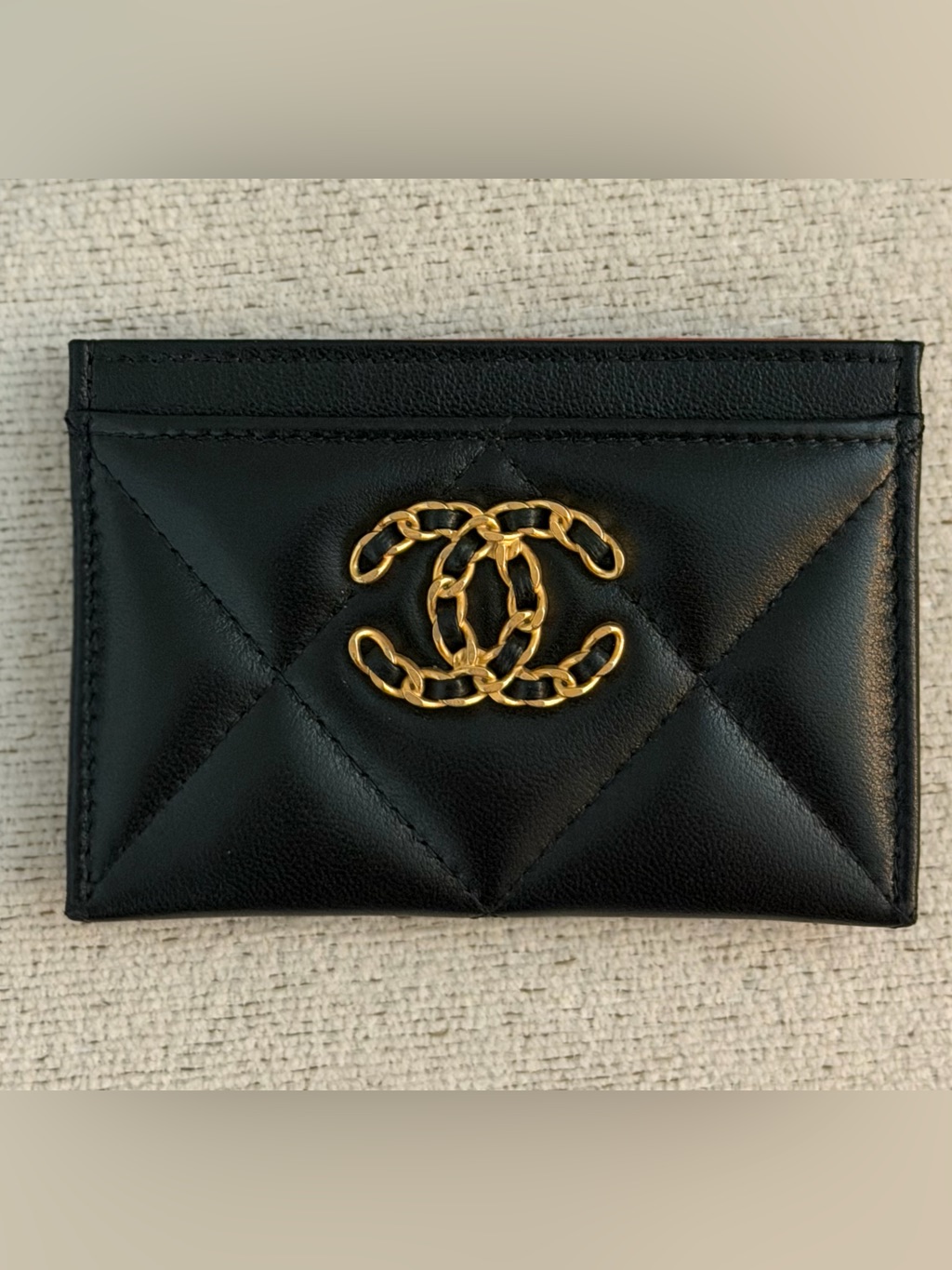 Authentic Chanel 19 Card Holder